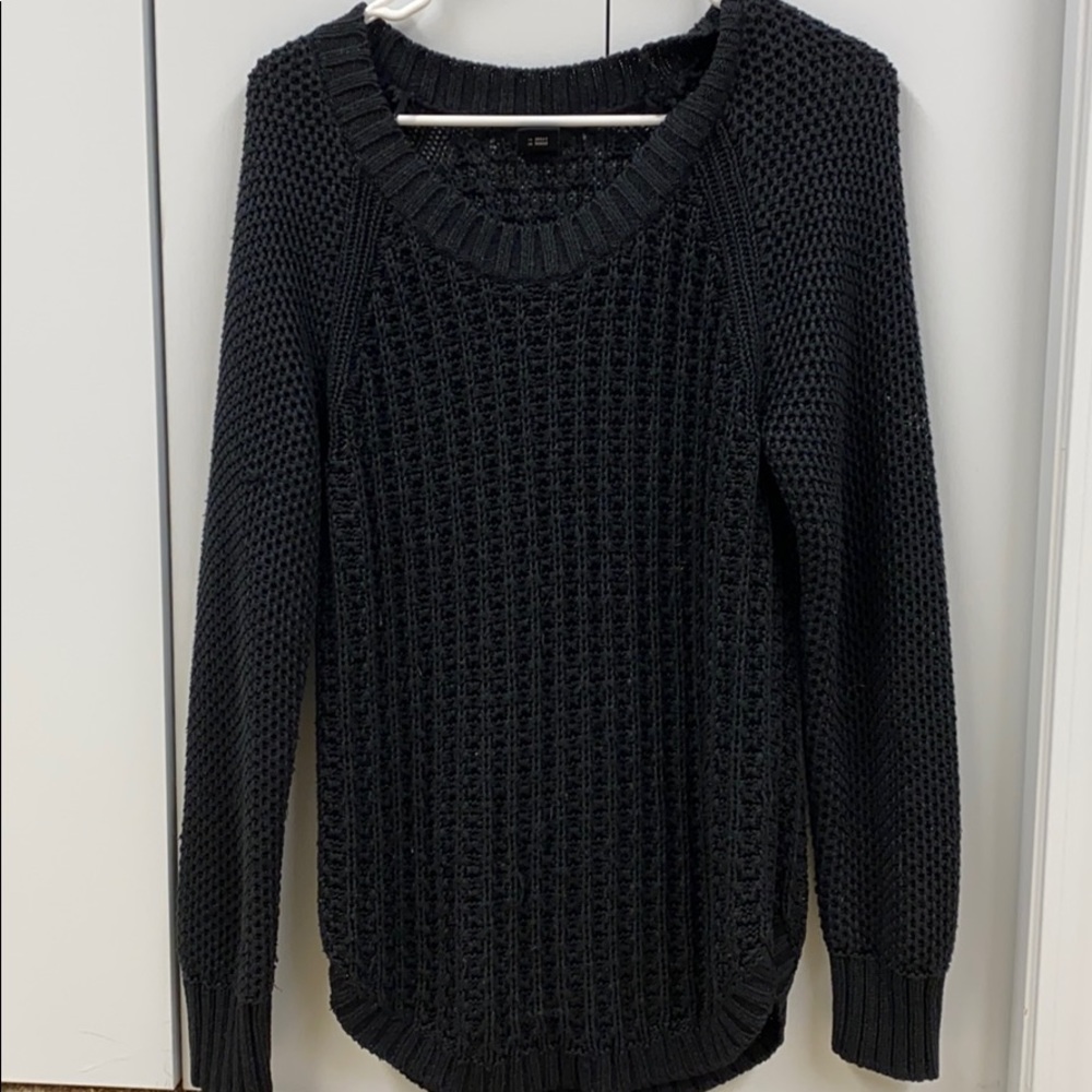 Black knit sweater